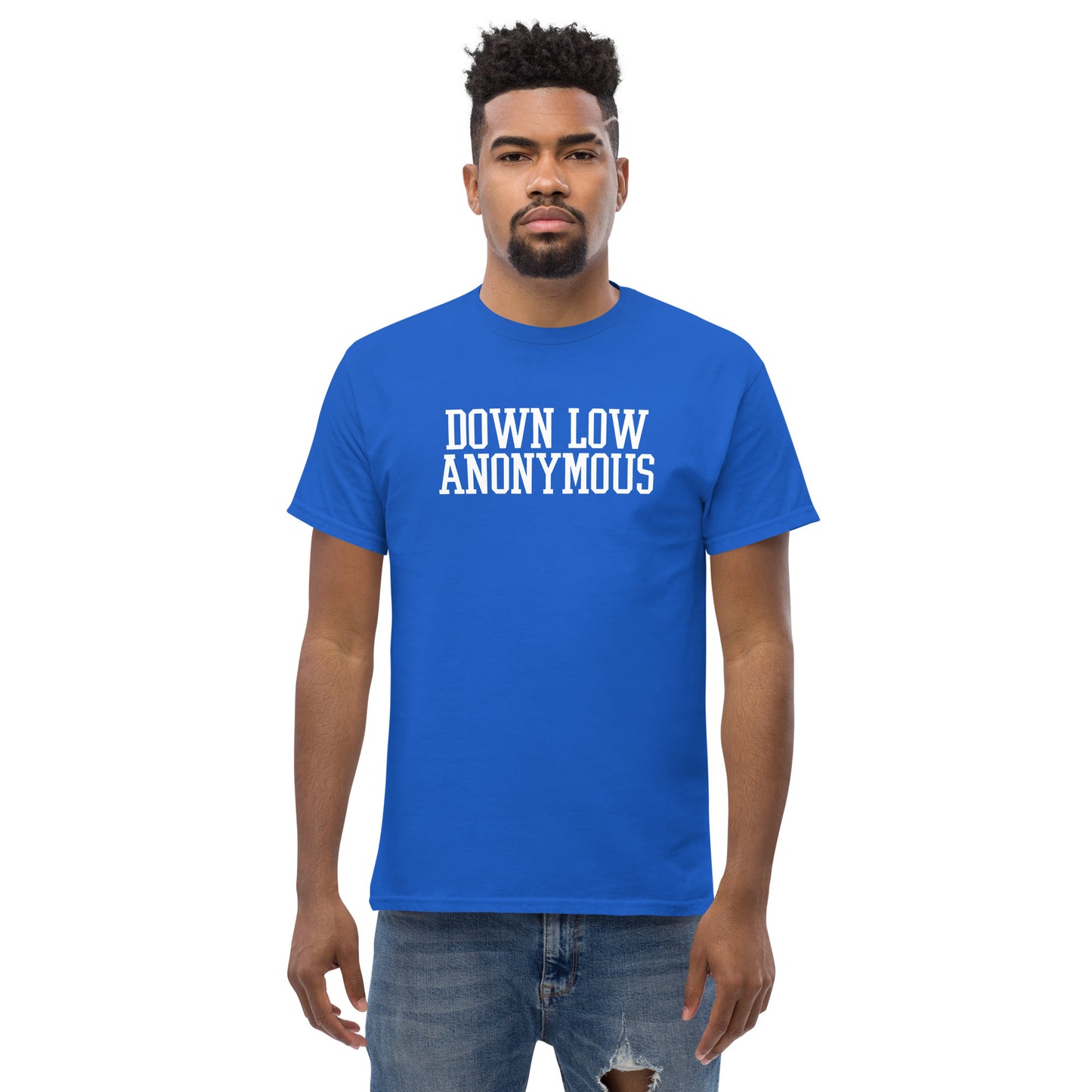 Gay Men's Classic Tee - Down Low Anonymous