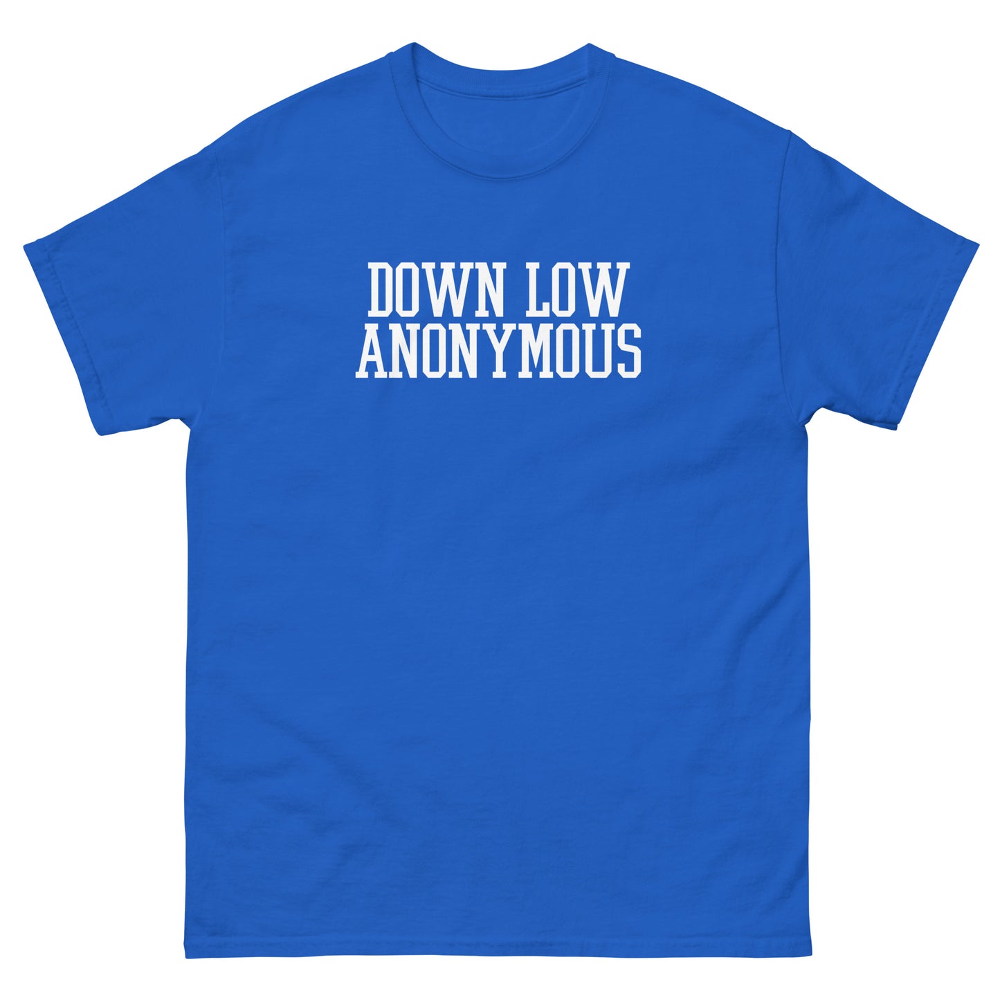 Gay Men's Classic Tee - Down Low Anonymous